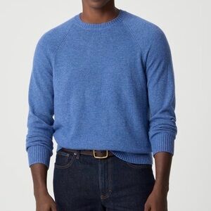 J.Crew Supersoft Lambswool Blend Crewneck Sweater Blue XS NWT Soft Knit AA027